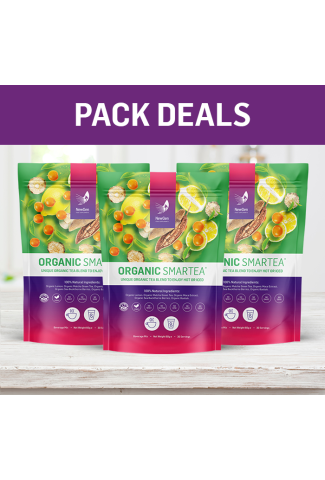 3 pouches of Organic Smartea - Normal SPR £134.97